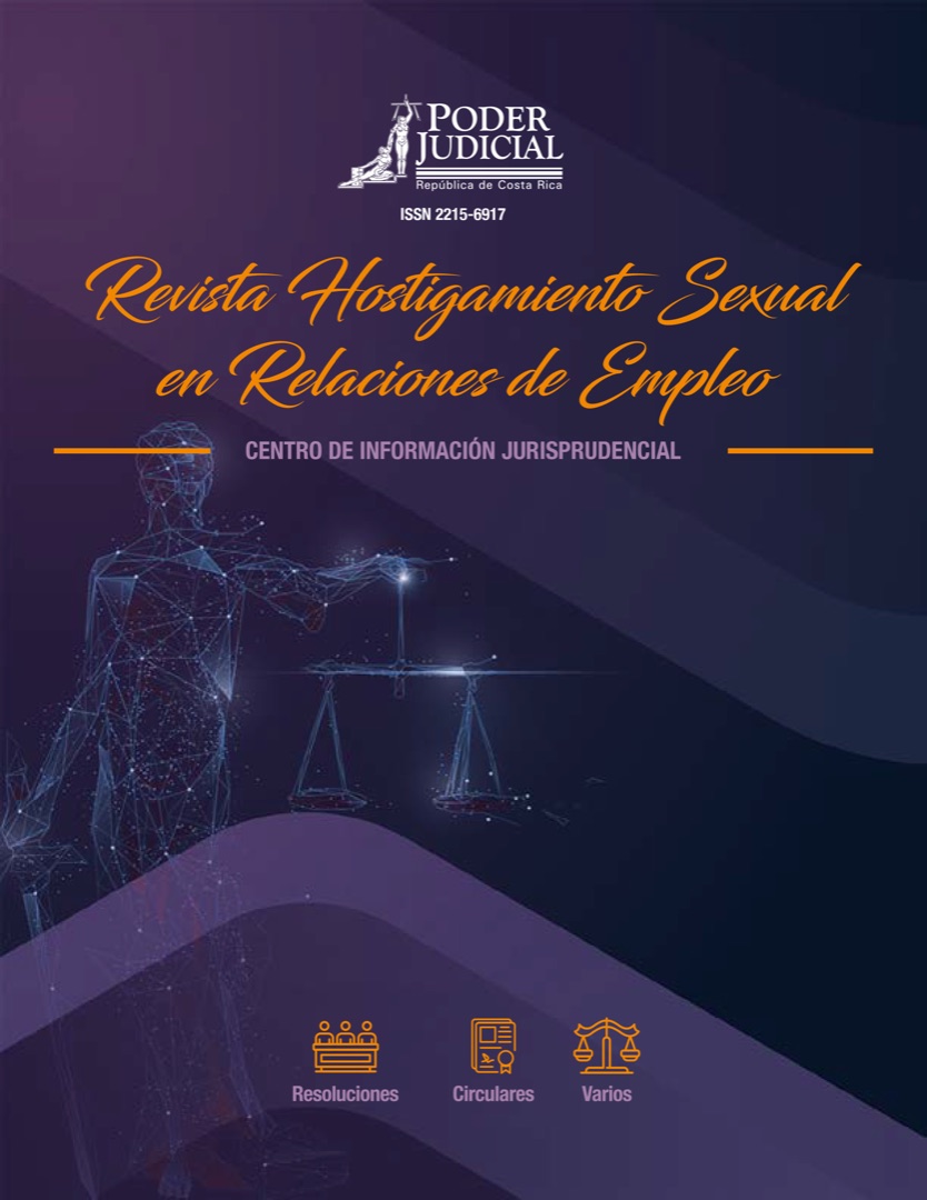 Portada de Revista No. 1 Hostigamiento Sexual Relaciones Empleo - 2023